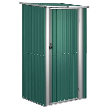 Cobertizo De Jardín Acero Galvanizado Verde 118,5x97x209,5 Cm Vidaxl