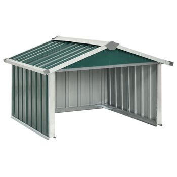 Cobertizo Para Cortacésped Acero Galvanizado Verde 92x97x63 Cm Vidaxl