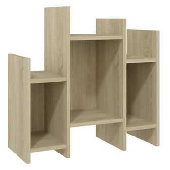 Mesa Auxiliar Con Ruedas Madera Roble Sonoma 50x35x55,5 Cm Vidaxl con  Ofertas en Carrefour