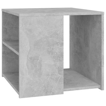 Mesa Auxiliar Madera Contrachapada Gris Hormigón 50x50x45 Cm Vidaxl