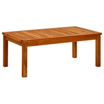 Mesa De Centro De Jardín Madera Maciza De Acacia 90x50x36 Cm Vidaxl