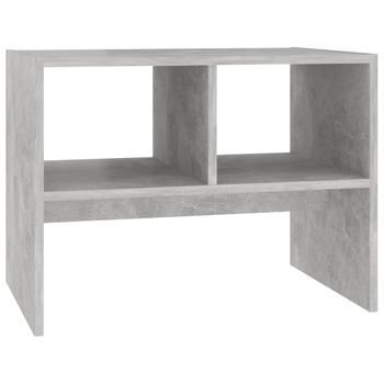 Mesa Auxiliar De Madera Contrachapada Gris Hormigón 60x40x45 Cm Vidaxl