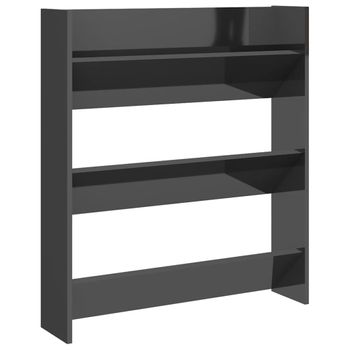 Mueble Zapatero Madera Contrachapada Roble Ahumado 60x35x70 Cm Vidaxl con  Ofertas en Carrefour