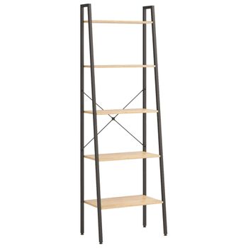 Estantería De Escalera Sejlflod Con 4 Cestas Pino / Metal 145 X 81 X 4 Cm  Natural / Negro [en.casa] con Ofertas en Carrefour