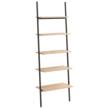 Estantería De Escalera Sejlflod Con 4 Cestas Pino / Metal 145 X 81 X 4 Cm  Natural / Negro [en.casa] con Ofertas en Carrefour