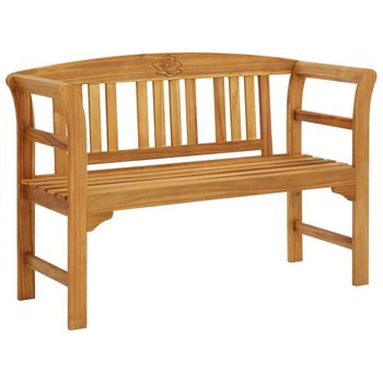 Banco De Jardín De Madera De Álamo 123x61x89,5 Cm-outsunny.natural con  Ofertas en Carrefour