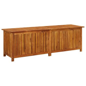 Caja De Almacenaje De Jardín Madera Maciza Acacia 175x50x58 Cm Vidaxl