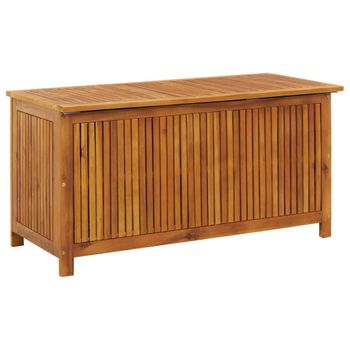 Caja De Almacenaje De Jardín Madera Maciza Acacia 113x50x58 Cm Vidaxl