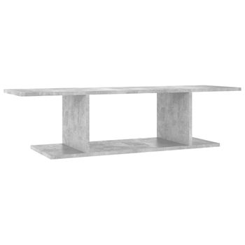 Mueble De Tv De Pared Gris Hormigón 103x30x26,5 Cm Vidaxl