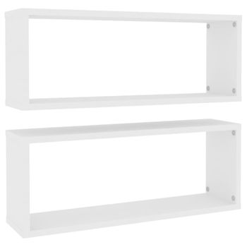 Estante Con Cajón De Pared Mdf Roble Y Blanco 60x23,5x10 Cm Vidaxl con  Ofertas en Carrefour