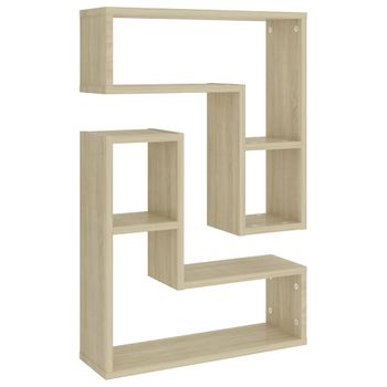 Estante De Pared Madera Contrachapada Blanco Brillo 100x18x53cm Vidaxl con  Ofertas en Carrefour