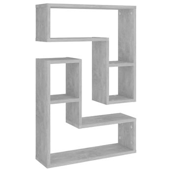 Estantes Cubo De Pared 6 Unidades Gris Brillo 30x15x30 Cm Vidaxl con  Ofertas en Carrefour