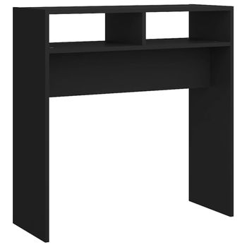 Mesa Consola De Madera Contrachapada Negro 78x30x80 Cm Vidaxl