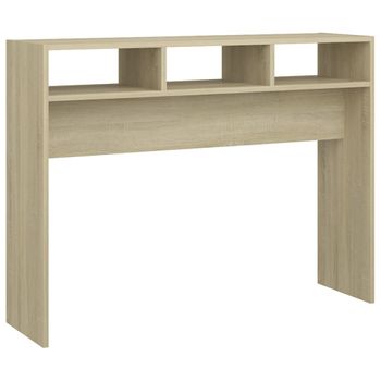 Mesa Consola Madera Contrachapada Roble Sonoma 105x30x80 Cm Vidaxl