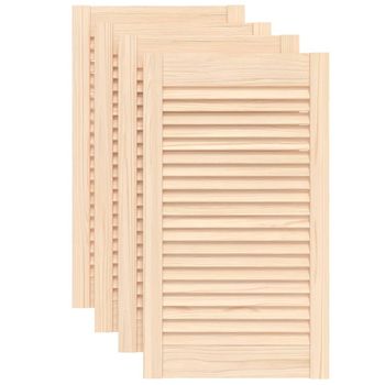 Puertas De Armario De Lamas 4 Uds Madera De Pino 69x39,4 Cm Vidaxl