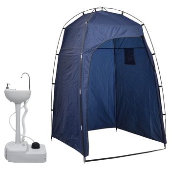 Lavabo Portátil Para Camping Con Carpa 20 L