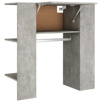 Mueble Recibidor Madera Ingeniería Gris Hormigón 97,5x37x99 Cm Vidaxl