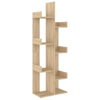 Librería Estantería, Estanteria Libros De Pared, 230x186x25cm, Salón -  Comedor - Oficina, Con Almacenaje, Estilo Moderno, Roble Y Negro con  Ofertas en Carrefour