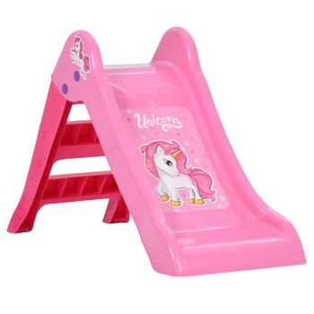 Tobogán Para Niños Plegable 111 Cm Rosa Vidaxl