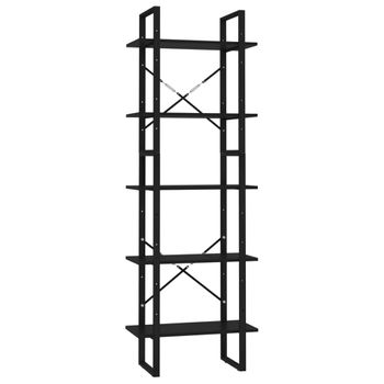 Estantería De Madera De Ingeniería Negra 78,5x33x82 Cm Vidaxl con Ofertas  en Carrefour