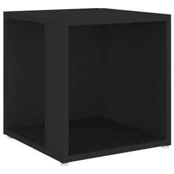 Mesa Auxiliar De Aglomerado Negro 33x33x34,5 Cm Vidaxl