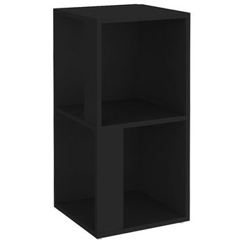 Mueble De Esquina Madera Contrachapada Negro 33x33x67 Cm Vidaxl