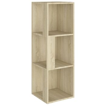 Mueble De Esquina Madera De Ingeniería Roble Sonoma 33x33x100cm Vidaxl