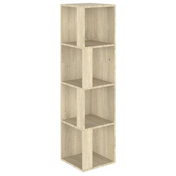 Mueble De Esquina Madera Contrachapada Roble Sonoma 33x33x132cm Vidaxl