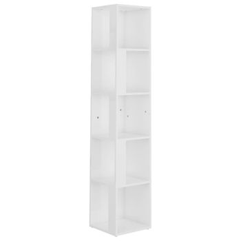 vidaXL Mueble zapatero madera contrachapada blanco brillo 40x36x105 cm –  Pensando en Casa