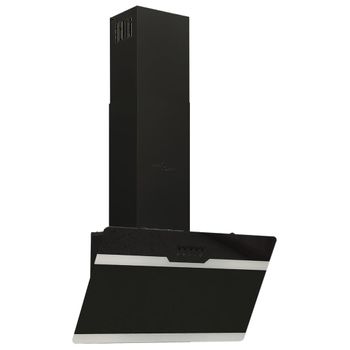 Campana Extractora Pared Acero Y Vidrio Templado Negro 60 Cm Vidaxl