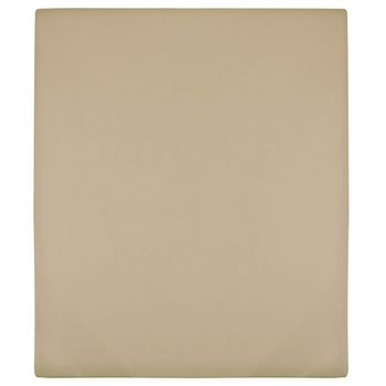 Sábanas Bajeras Jersey 2 Uds Algodón Gris Taupe 160x200 Cm Vidaxl