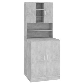 Mueble De Lavadora Gris Hormigón Vidaxl