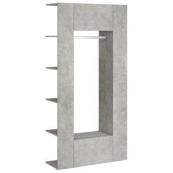 Muebles De Recibidor 2 Uds Madera Contrachapada Gris Hormigón Vidaxl