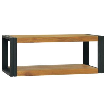 Armario De Baño Madera Maciza De Teca 90x45x35 Cm Vidaxl