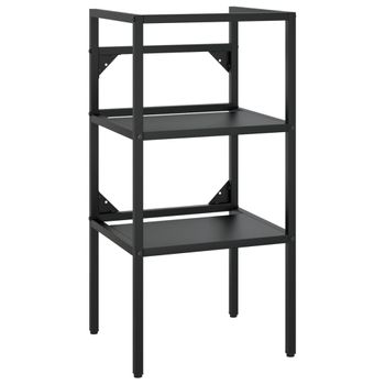 Estructura De Lavabo De Hierro Negro 40x38x83 Cm Vidaxl