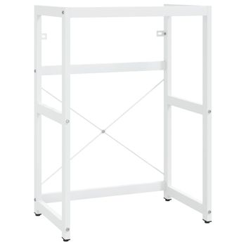 Estructura De Lavabo De Hierro Blanco 59x38x83 Cm Vidaxl