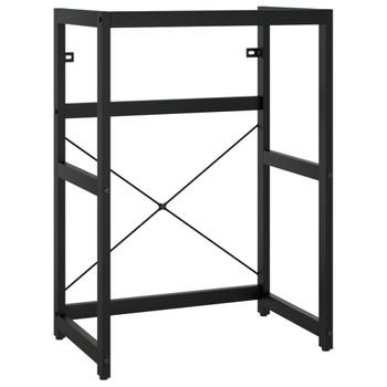 Estructura De Lavabo De Hierro Negro 59x38x83 Cm Vidaxl