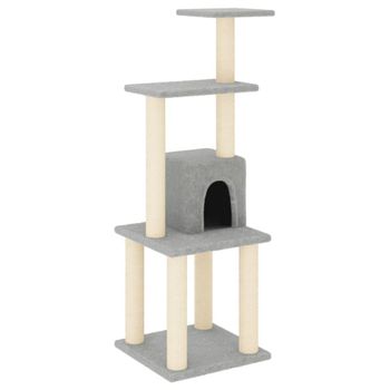 91cm Rascador Para Gatos Árbol De Mascota Centro De Juego De Sisal con  Ofertas en Carrefour