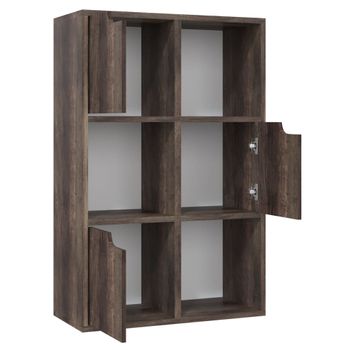 Estantería Esquina Pared Madera Roble Ahumado 20x20x127,5 Cm Vidaxl con  Ofertas en Carrefour