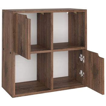 Estantería Esquina Pared Madera Roble Ahumado 20x20x127,5 Cm Vidaxl con  Ofertas en Carrefour