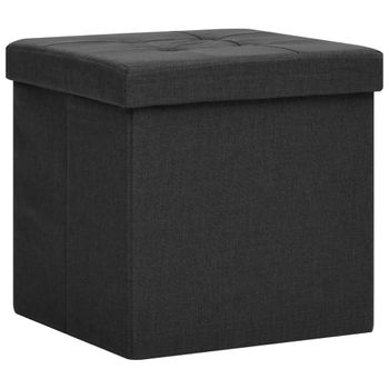 Taburete Plegable CARREFOUR HOME 30x30x45 cm - Negro