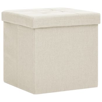 Banco Almacenaje. Baúl Acolchado Y Plegable En Color Beige 76x38x38 con  Ofertas en Carrefour