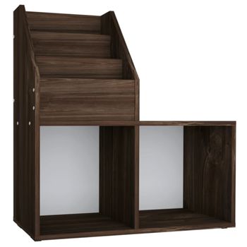 Vitrina de pared Homcom negro 80x9,5x60 cm melamina de madera y