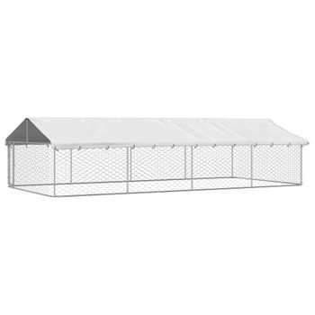 Perrera De Exterior Con Tejado 400x100x150 Cm Vidaxl con Ofertas