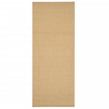 Alfombra De Sisal Natural 80x200 Cm Vidaxl