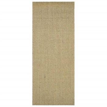 Alfombra De Sisal Natural Verde 80x200 Cm Vidaxl