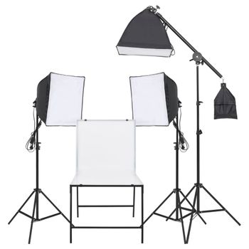 Kit De Iluminación De Estudio Fotográfico Con Mesa Para Bodegón Vidaxl