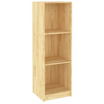 Estante para baño fabricado en madera maciza nogal con acabado al aceite de  79 cm VidaXL