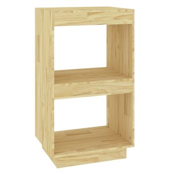 Mueble expositor madera maciza de paulownia blanco 46x24x140 cm