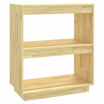 Estantería madera maciza de pino blanca 60x35x71 cm vidaXL